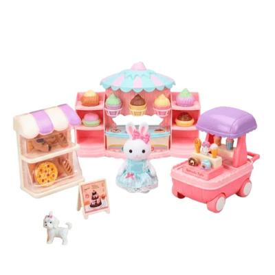 Carrinho de Sobremesas Casinha Feliz Família Coelho com Comidinhas Zoop Toys