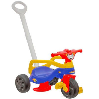 Triciclo com Empurrador Fast Removível e Ajustável Pais & Filhos