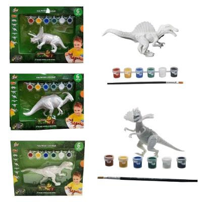 Kit de Pintura Infantil Dino Paint com 6 Tintas e Pincel Zoop Toys