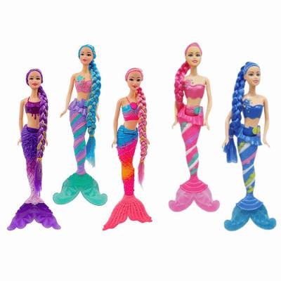 Boneca Beautiful Mermaid Sereia Brilhante para Faz de Conta Top
