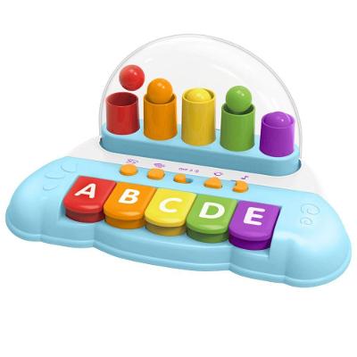 Piano Musical Infantil Didático com Teclas Musicais Luz e Som Cardoso Toys