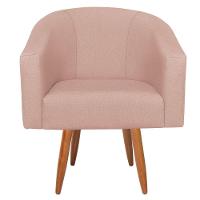 Kit Diva Recamier Heitor 160Cm Lado Esquerdo E 02 Poltronas Luiza Suede - Doce Sonho Móveis Rosê - 6