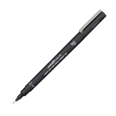 Caneta Uni Ball Signo Uni Pin Fine Line Ponta 0.4MM Preta