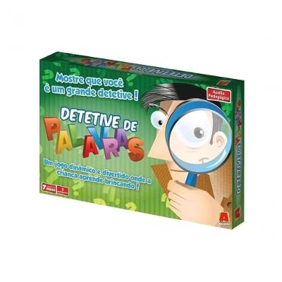 Jogo Pedagógico Detetive de Palavras Matemática e Ortografia Algazarra Brinquedos