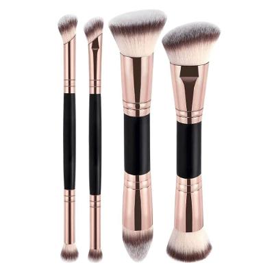 Kit de Pincéis de Maquiagem 4 Peças Cerdas Macias Platina