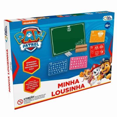 Lousa Infantil Minha Lousinha Patrulha Canina MDF Pais & Filhos