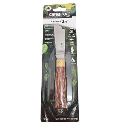 Canivete Lâmina Larga SL0047D Aço Inox Camping Inox Original Line