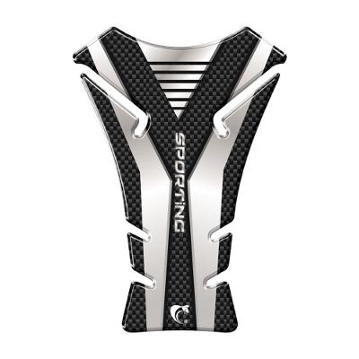 Adesivo Protetor de Tanque Moto Resinado 3D Preto Resistente UV