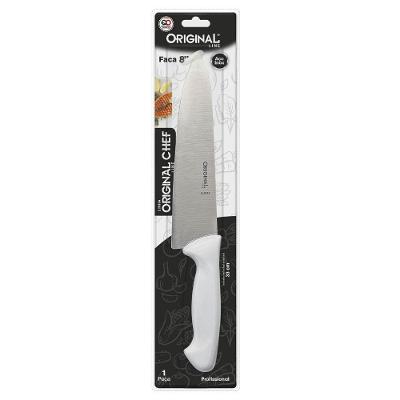 Faca Pro Desing 8" Aço Inox Cabo Ergonômico Cozinha Original Line