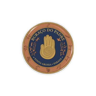 Adesivo Resinado Buraco do Padre PR Decorativo 3D PVC Autocolante Teu Adesivo