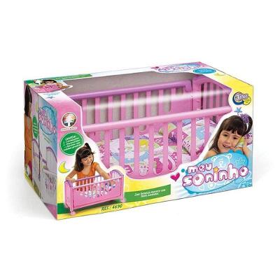 Acessório para Boneca Berço Meu Soninho Grades Removíveis Monte Líbano