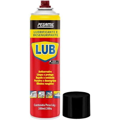 Aerossol Lubrificante Spray Lubri 300ML Desengripante Antiferrugem