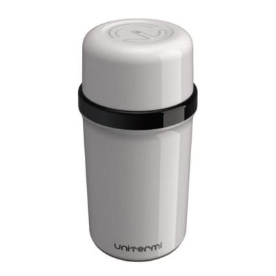 Garrafa Térmica Fano 250ML Hermética Plástico e Vidro Branco Unitermi