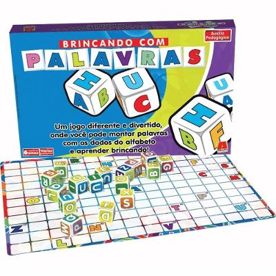 Jogo Pedagógico Brincando com Palavras com Tabuleiro Algazarra