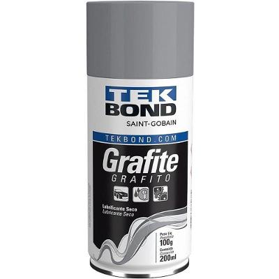 Aerossol Grafite Seco 200ML Lubrificante Spray Tekbond