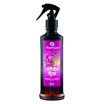 Aromatizante de Ambientes Pimenta Rosa Vegano Spray Neutraliza Odores Transparente Premisse 250ML