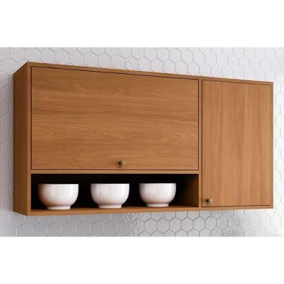 Armário Aéreo Venaly 120cm 2 Portas MDF Bater Caramelo Móveis Henn