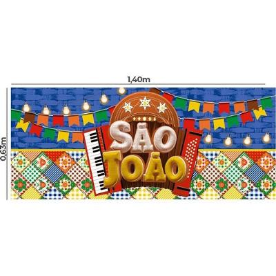 TNT Estampado São João 100% Polipropileno 1,40x0,63m 25 Painéis Mewi