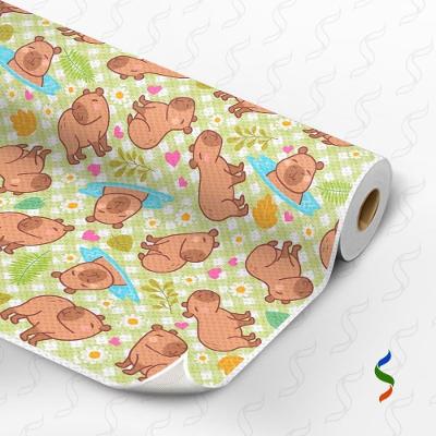 TNT Estampado Capivara 1,40M 40G Rolo 25 Metros Supper