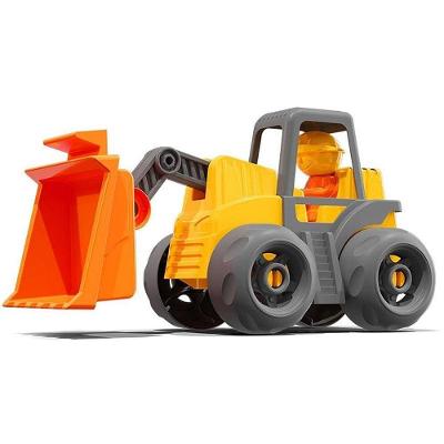 Trator Carregadeira Open Tracks com Boneco Pá Basculante Cardoso Toys