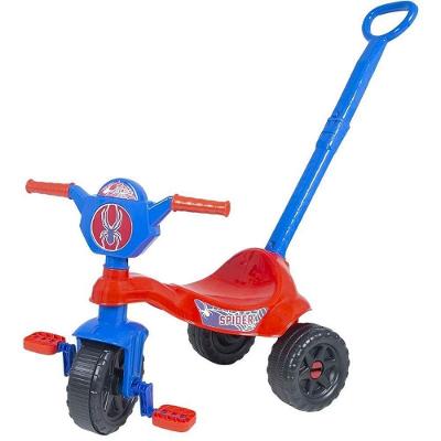 Triciclo Infantil Kemotoca Spider com Haste 25kg Vermelho e Azul