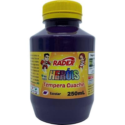 Tinta Guache Radex 250ML Pintura Luminosa Roxo