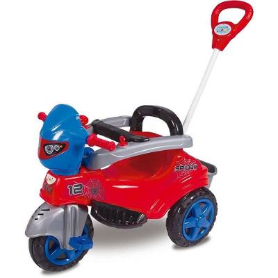 Triciclo Baby City Spider Multifuncional com Som Suporta 30kg Maral