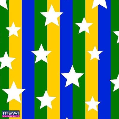 TNT Estampado Copa do Mundo Brasil 1,40m X 10m Mewi