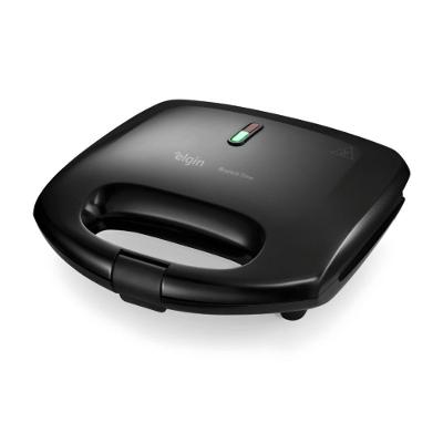 Sanduicheira Grill Elgin Brunch Time 2 em 1 Antiaderente 800W Preto 220V