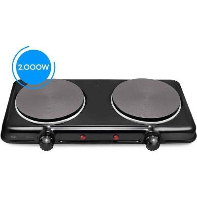 Fogão Portátil Elétrico Elgin 2 Bocas 2000W Preto 220V
