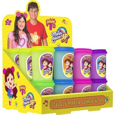 Slime Gelele Maria Clara e JP Tons Pastel 180g Candy Colors Doce Brinquedo