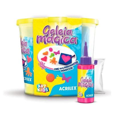 Slime Geleia Mágica 4 Cores Sortidas Atividade Sensorial Acrilex