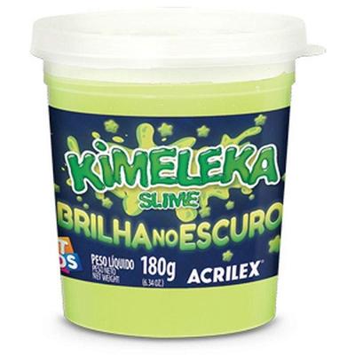 Slime Kimeleka Glow In The Dark Brilha no Escuro 06 Unidades Acrilex