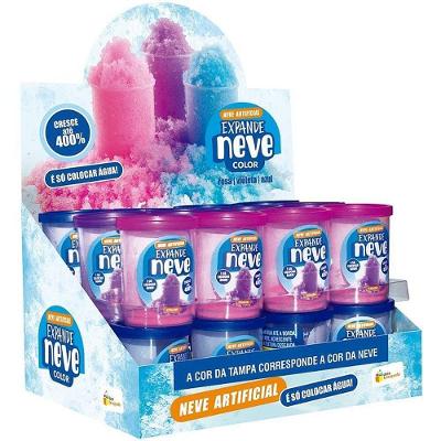 Slime Neve Color 8g Expande com Água Display 24un Doce Brinquedo