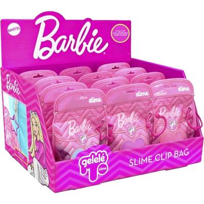 Slime Barbie Gelele Clip Bag 180g com Clip Personalizado Rosa Doce Brinquedo