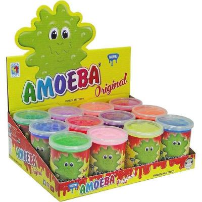 Slime Amoeba 110g Geleca Textura Elastica Cores Sortidas Display 12 Asca Toys