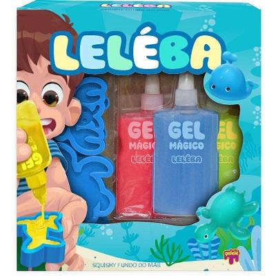 Slime Gel Mágico Leleba 3 Cores Sortidas Sensorial Doce Brinquedo