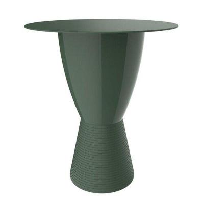 Mesa Lateral de Apoio Carbo Tampo Redondo 60cm Plástico Verde I'm In Home