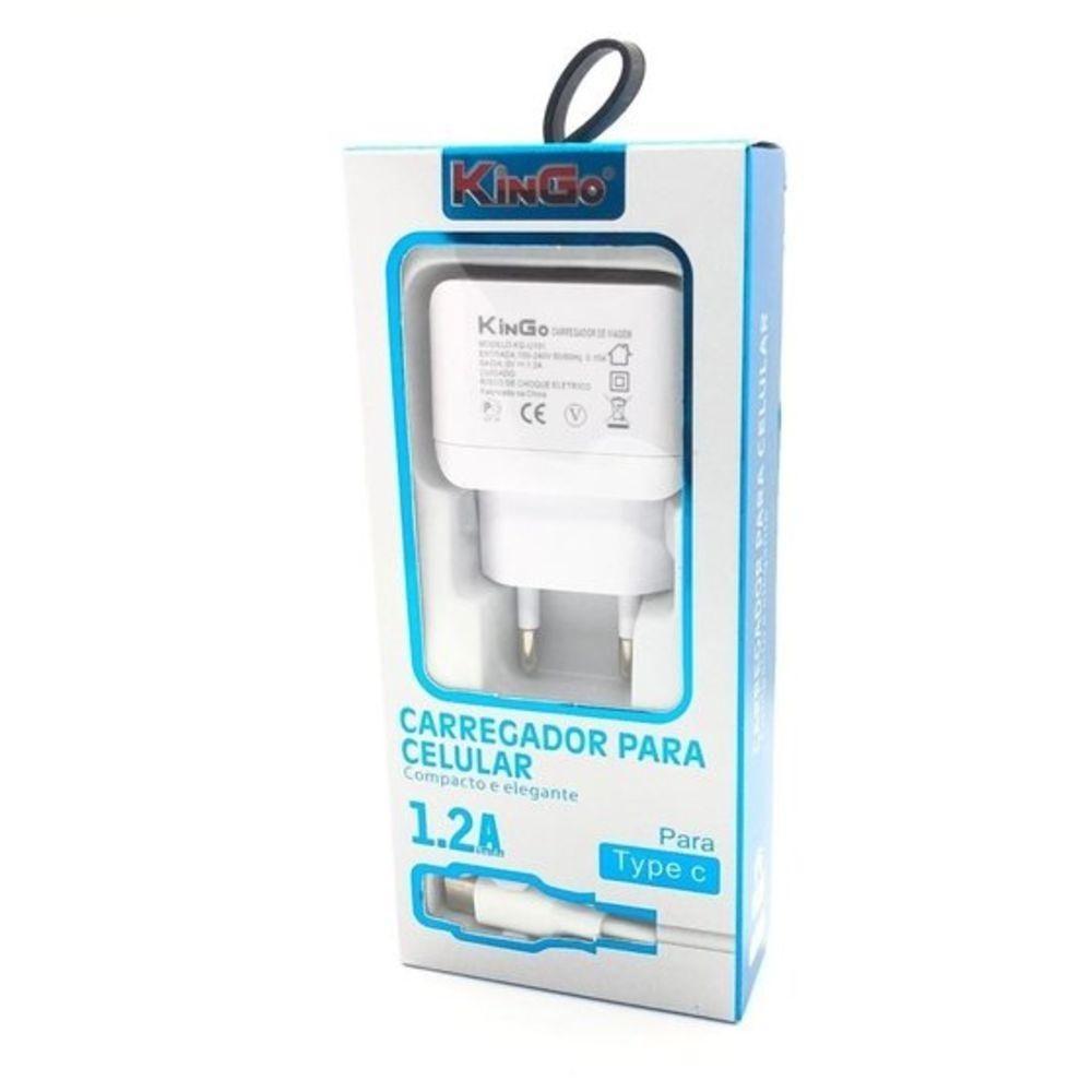 Kit Carregador Moto G5 S Plus Com Cabo Micro Usb V8 Branco - 2