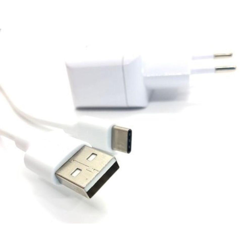 Kit Carregador Moto G5 S Plus Com Cabo Micro Usb V8 Branco - 3