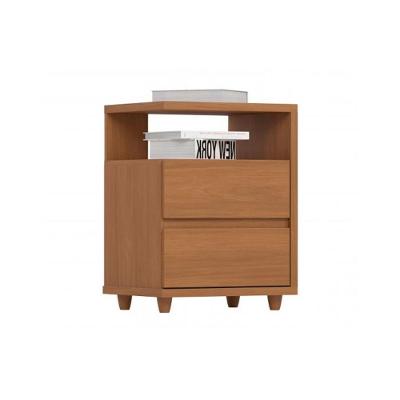 Mesa de Cabeceira Campeche 2 Gavetas MDP Amadeirado Henn