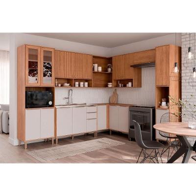Cozinha Completa Divina C9P27 9 Peças MDF Cinamomo Off White MGM