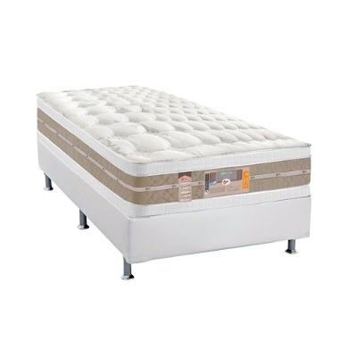 Kit Cama Box Solteiro Physical Corano White Molas Ensacadas Branco Ortobom