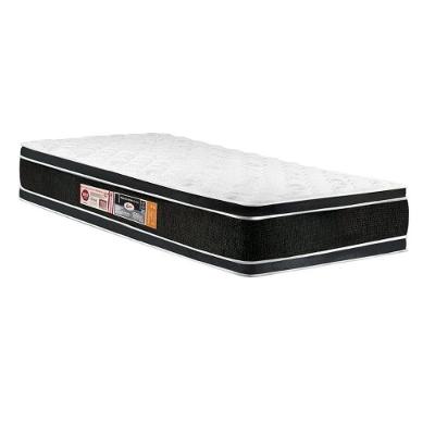 Colchão Solteiro Espuma D33 Black White Air DF Pillow Top 78x188x27cm Branco Colchões Castor