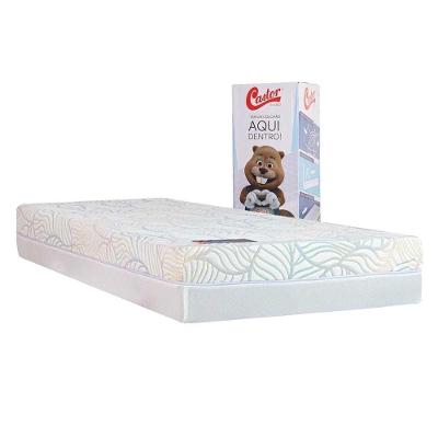 Colchão Solteiro Espuma D33 Vitagel Space Caixa 88x188cm Branco Colchões Castor