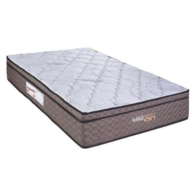 Colchão Solteiro Magnético D45 com Massagem Euro Pillow 88x188cm Marrom Paropas