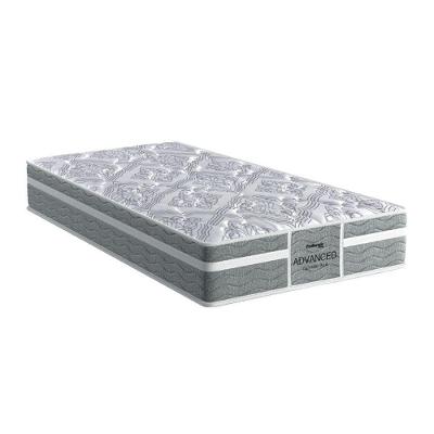 Colchão Solteiro Espuma D28 Euro Pillow Top 88x188x24CM Cinza Probel