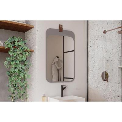 Espelheira de Banheiro Monet MDF Espelho 80CM Semi Brilho Prata MGM