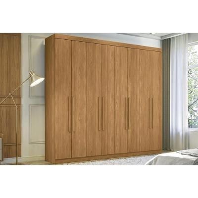 Guarda Roupa Casal Master New 8 Portas 4 Gavetas MDF-MDP Cinamomo Santos Andirá