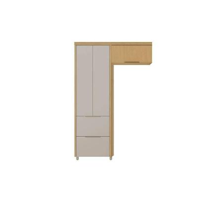 Cozinha Completa Marquesa CZ440 3 Portas 2 Gavetas MDF Nature e Greige